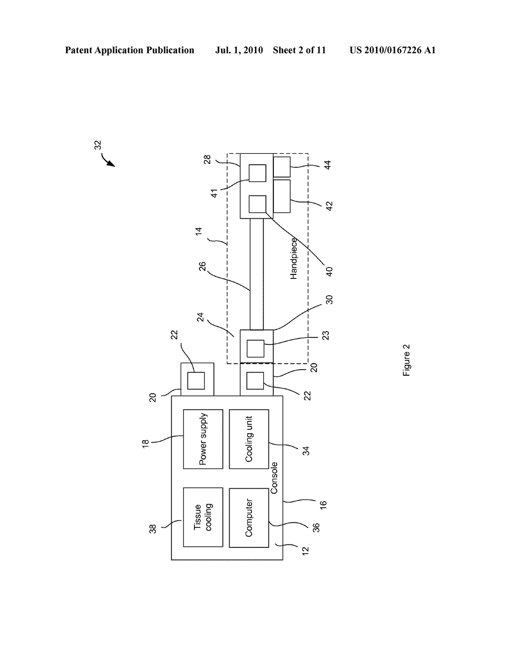 SYSTEM AND METHOD FOR DENTAL APPLICATIONS WITHOUT OPTICAL CONNECTORS IN CONSOLE, AND HANDPIECE ASSEMBLY THEREFOR - diagram, schematic, and image 03
