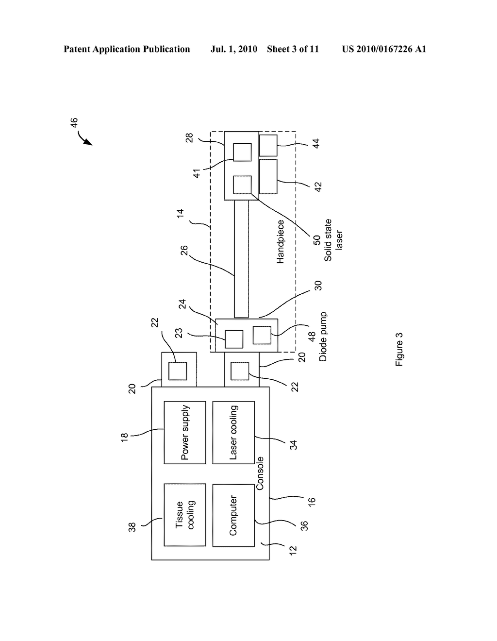 SYSTEM AND METHOD FOR DENTAL APPLICATIONS WITHOUT OPTICAL CONNECTORS IN CONSOLE, AND HANDPIECE ASSEMBLY THEREFOR - diagram, schematic, and image 04