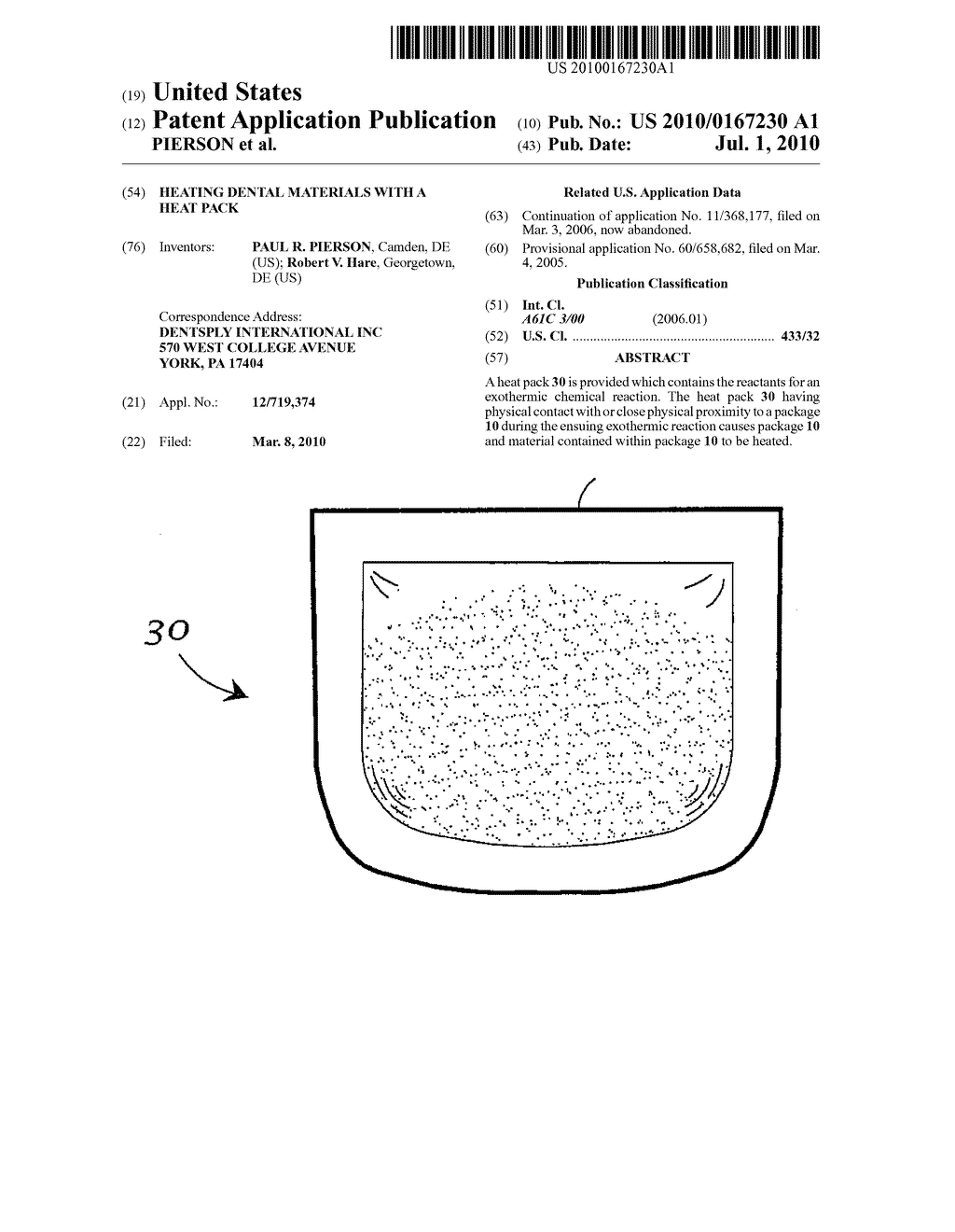 HEATING DENTAL MATERIALS WITH A HEAT PACK - diagram, schematic, and image 01