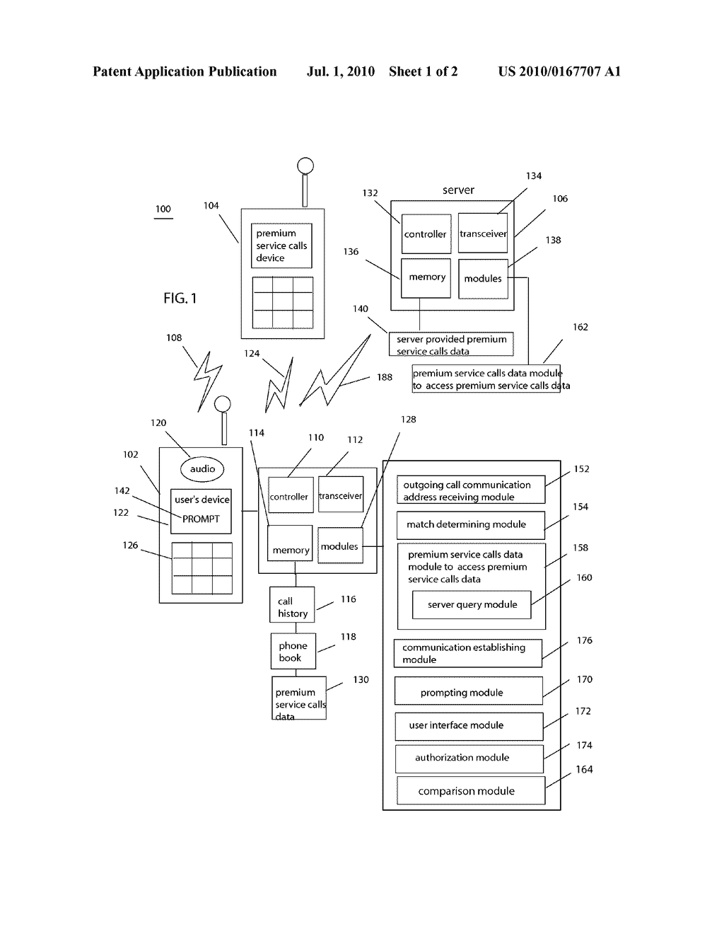 Devices and Methods for Providing Exorbitant Charge Information to a User of a Communication Device - diagram, schematic, and image 02