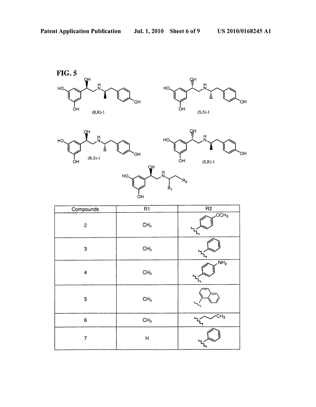 PREPARATION OF (R,R)-FENOTEROL AND (R,R)-OR (R,S)-FENOTEROL ANALOGUES AND THEIR USE IN TREATING CONGESTIVE HEART FAILURE - diagram, schematic, and image 07