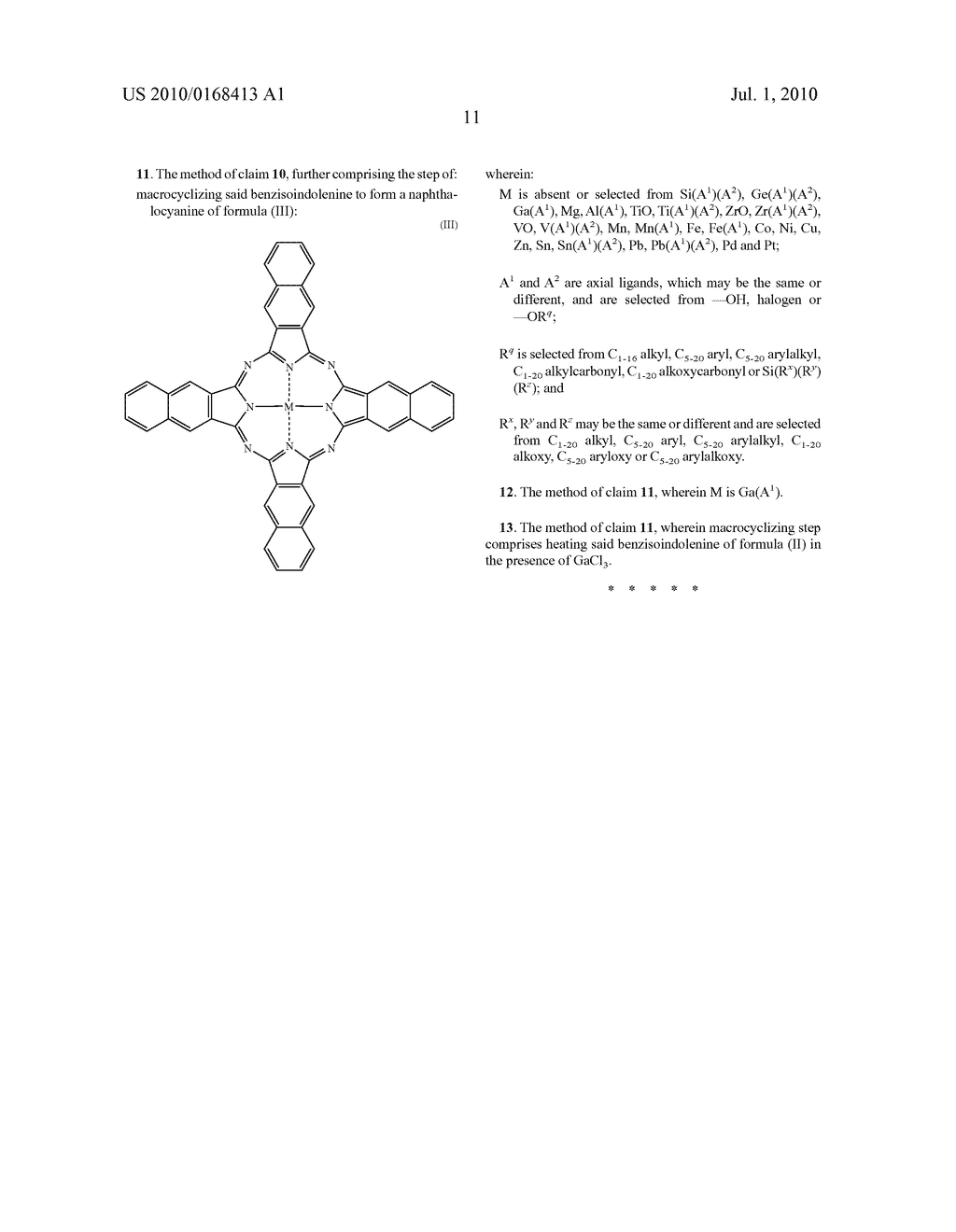 ONE-POT SYNTHESIS OF BENZISOINDOLENINES USED IN THE PREPARATION OF NAPHTHALOCYANINES - diagram, schematic, and image 19