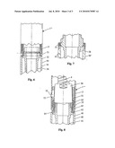 FITTING COMPRISING AN EXTENSIBLE SHOWER ATTACHMENT GUIDED IN A MAGNETIC MOUNTING diagram and image