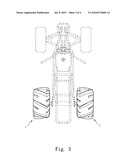 Tire with asymmetric tread profile diagram and image