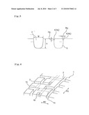 PNEUMATIC TIRE AND METHOD OF CARRYING OUT HAND GROOVING ON THE SAME diagram and image