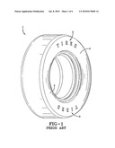 FASTENER ASSEMBLY SECURED TO A TIRE SIDEWALL diagram and image