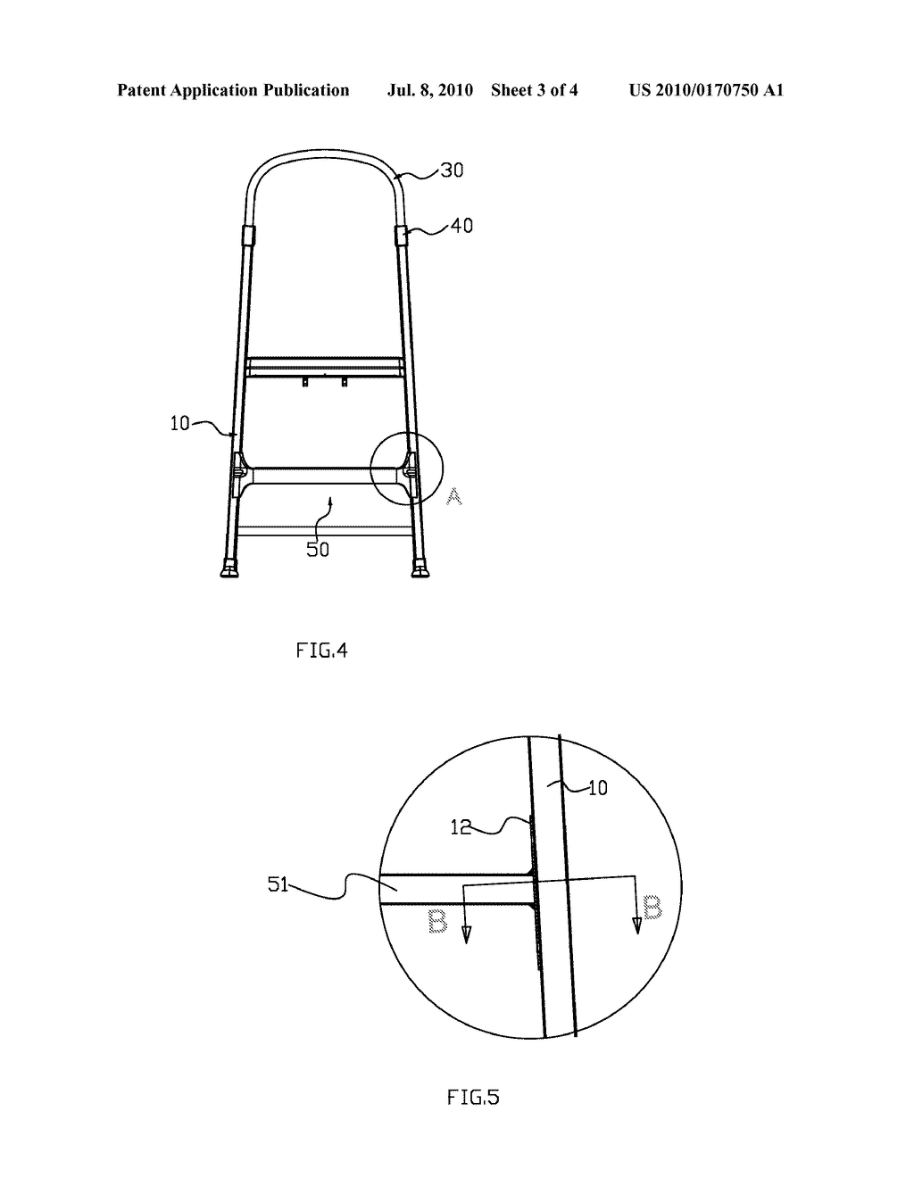 LADDER AND A LADDER TREAD - diagram, schematic, and image 04