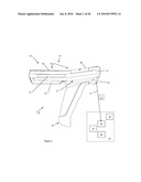 PISTOL GRIP FOR A PORTABLE TERMINAL WITH AN INTERNAL RECEPTACLE FOR A STYLUS diagram and image