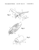 CENTRAL SECTION OF AIRCRAFT WITH VENTRAL OR BELLY FAIRING CAPABLE OF MOVEMENT diagram and image