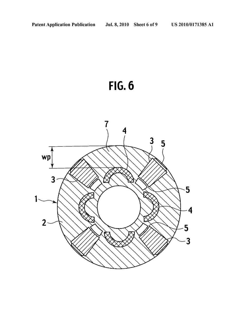 ROTOR OF PERMANENT-MAGNET-TYPE ROTATING ELECTRICAL MACHINE - diagram, schematic, and image 07