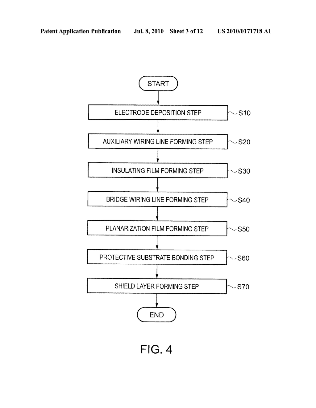 METHOD FOR MANUFACTURING TOUCH PANEL, TOUCH PANEL, DISPLAY DEVICE, AND ELECTRONIC APPARATUS - diagram, schematic, and image 04