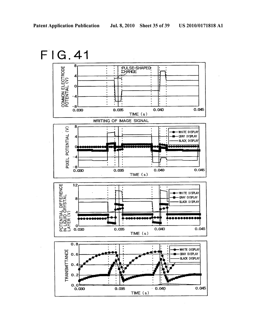 LIQUID CRYSTAL DISPLAY DEVICE, AND METHOD AND CIRCUIT FOR DRIVING FOR LIQUID CRYSTAL DISPLAY DEVICE - diagram, schematic, and image 36