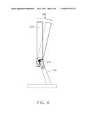 FLAT PANEL DISPLAY WITH SUPPORT PROVIDING PIVOTING diagram and image