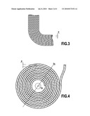 METHOD FOR MAKING A COMPOSITE MATERIAL HAVING AT LEAST ONE TWISTED THREAD DEPOSITED THEREIN diagram and image