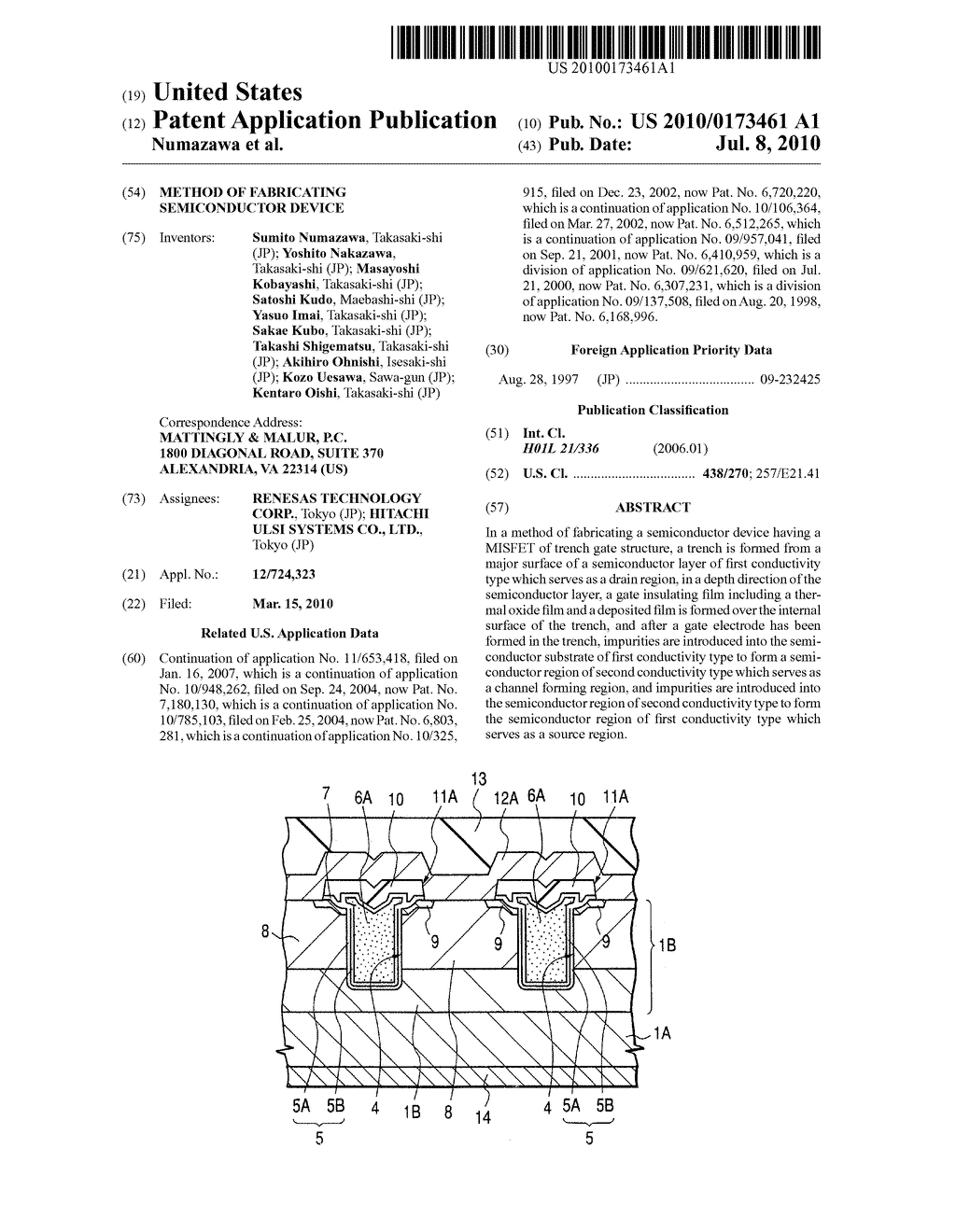 METHOD OF FABRICATING SEMICONDUCTOR DEVICE - diagram, schematic, and image 01