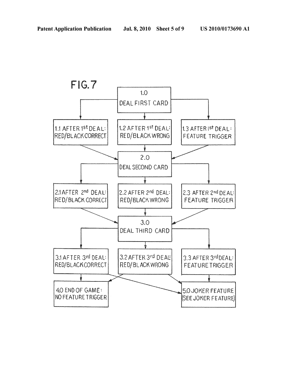 CARD SELECTION GAME WITH FEATURE - diagram, schematic, and image 06