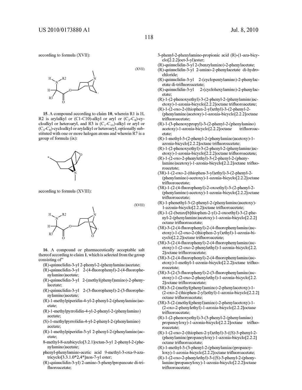 ALKALOID AMINOESTER DERIVATIVES AND MEDICINAL COMPOSITION THEREOF - diagram, schematic, and image 119