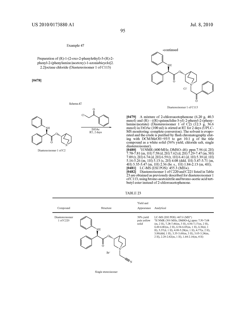 ALKALOID AMINOESTER DERIVATIVES AND MEDICINAL COMPOSITION THEREOF - diagram, schematic, and image 96