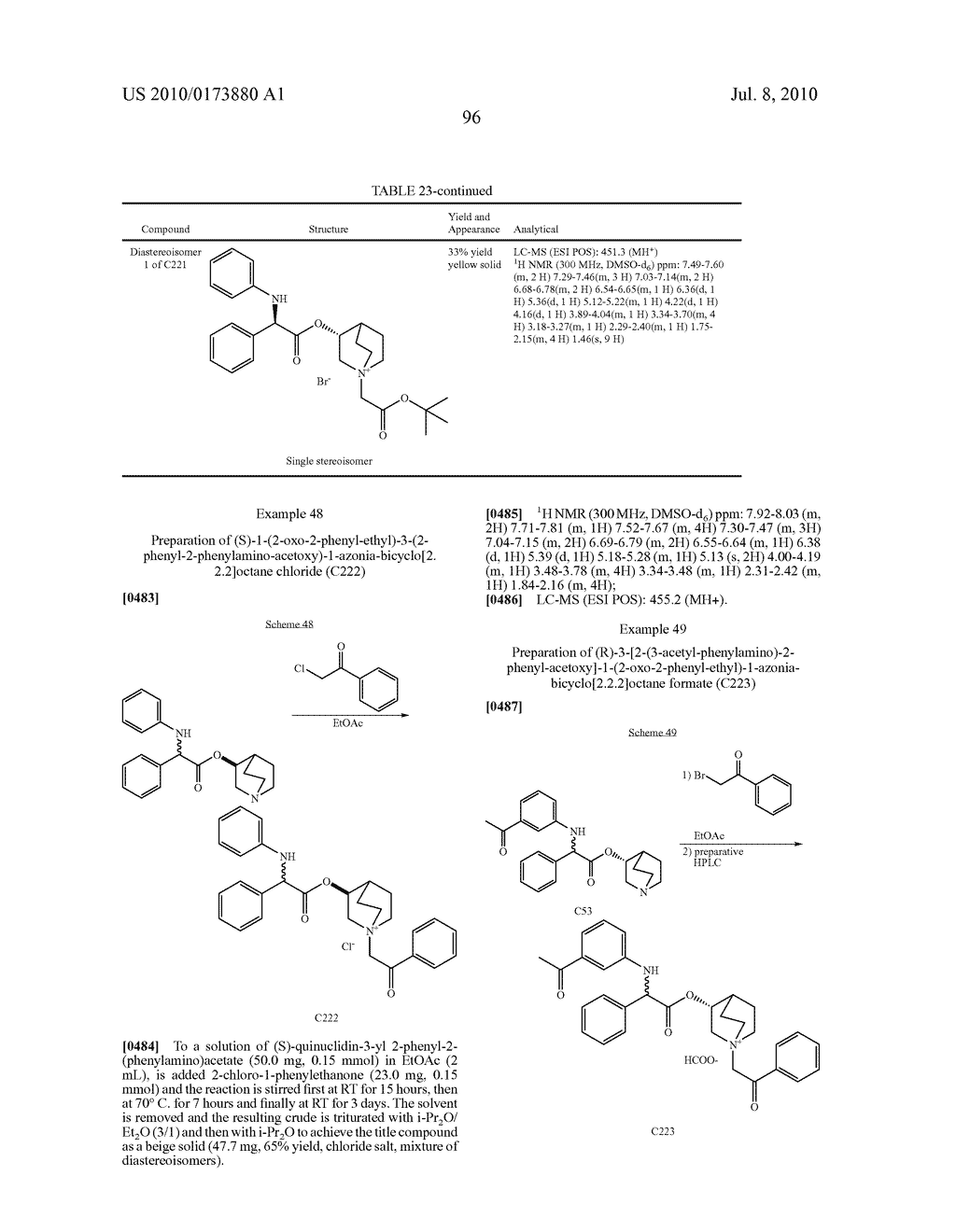 ALKALOID AMINOESTER DERIVATIVES AND MEDICINAL COMPOSITION THEREOF - diagram, schematic, and image 97