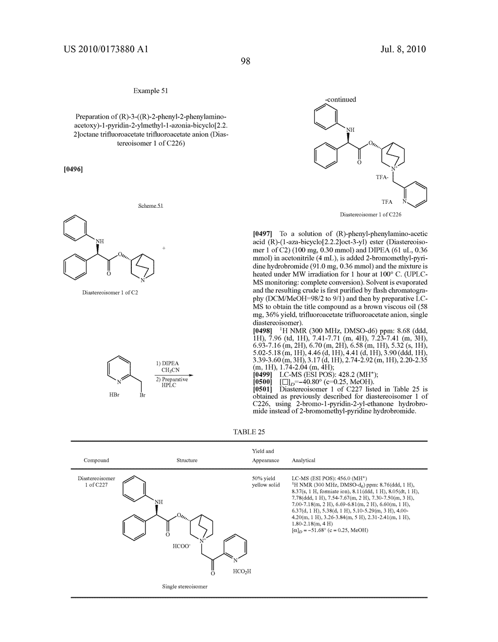 ALKALOID AMINOESTER DERIVATIVES AND MEDICINAL COMPOSITION THEREOF - diagram, schematic, and image 99