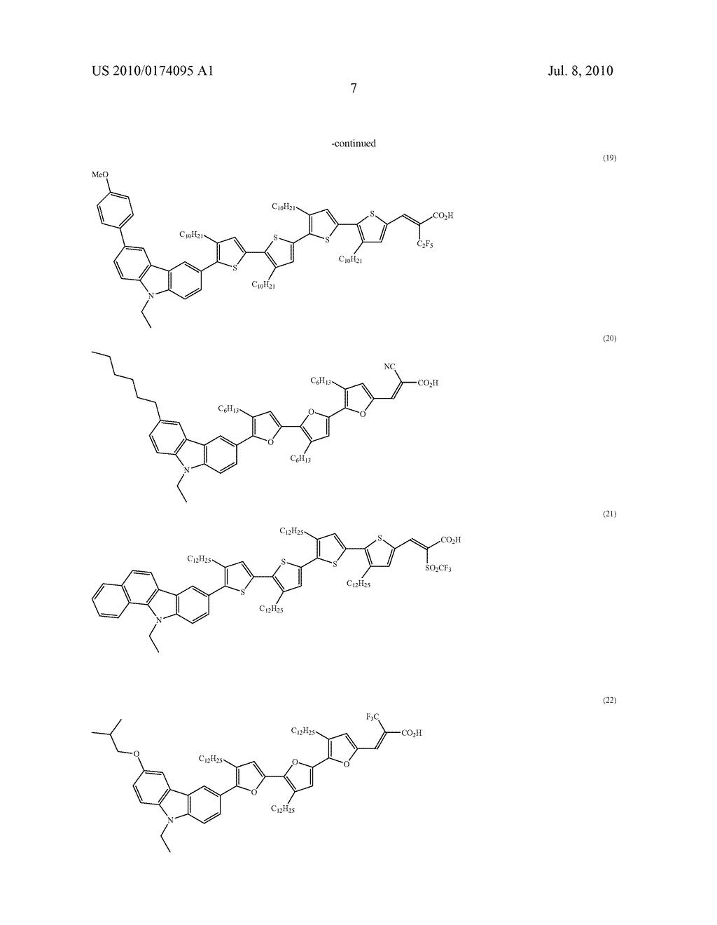 ORGANIC COMPOUND, SEMICONDUCTOR FILM ELECTRODE EMPLOYING THE ORGANIC COMPOUND, PHOTOELECTRIC CONVERSION ELEMENT EMPLOYING THE ORGANIC COMPOUND, AND PHOTOELECTROCHEMICAL SOLAR CELL EMPLOYING THE ORGANIC COMPOUND - diagram, schematic, and image 09