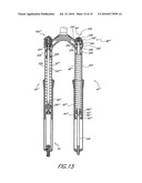 BICYCLE FORK HAVING LOCK-OUT, BLOW-OFF, AND ADJUSTABLE BLOW-OFF THRESHOLD diagram and image