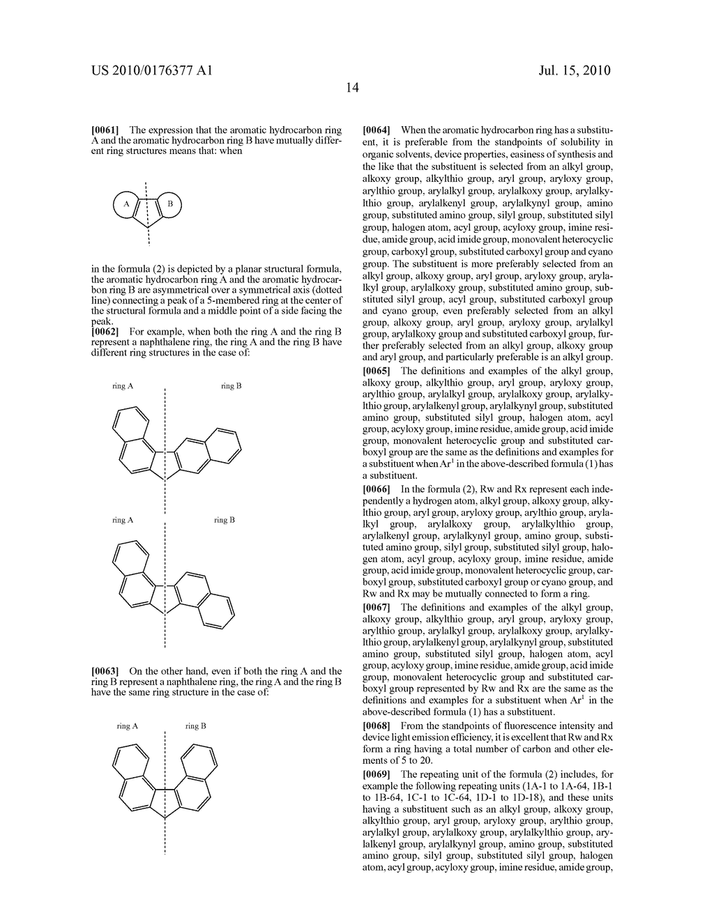 Polymeric compound and polymeric electroluminescence element using the same - diagram, schematic, and image 15