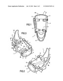 DEVICE FOR SECURING A FOOTWEAR TO A SLIDING BOARD diagram and image