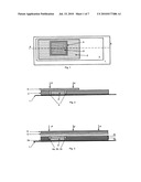 Electronic device comprising a visible electronic element connected to an internal module and manufacturing process of such a device diagram and image