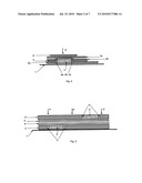 Electronic device comprising a visible electronic element connected to an internal module and manufacturing process of such a device diagram and image