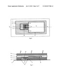 Electronic device comprising a visible electronic element connected to an internal module and manufacturing process of such a device diagram and image