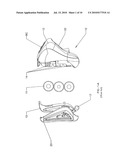 Device for power supply of a portable electric torch by storage battery unit or batteries, and lamp equipped with such a device diagram and image