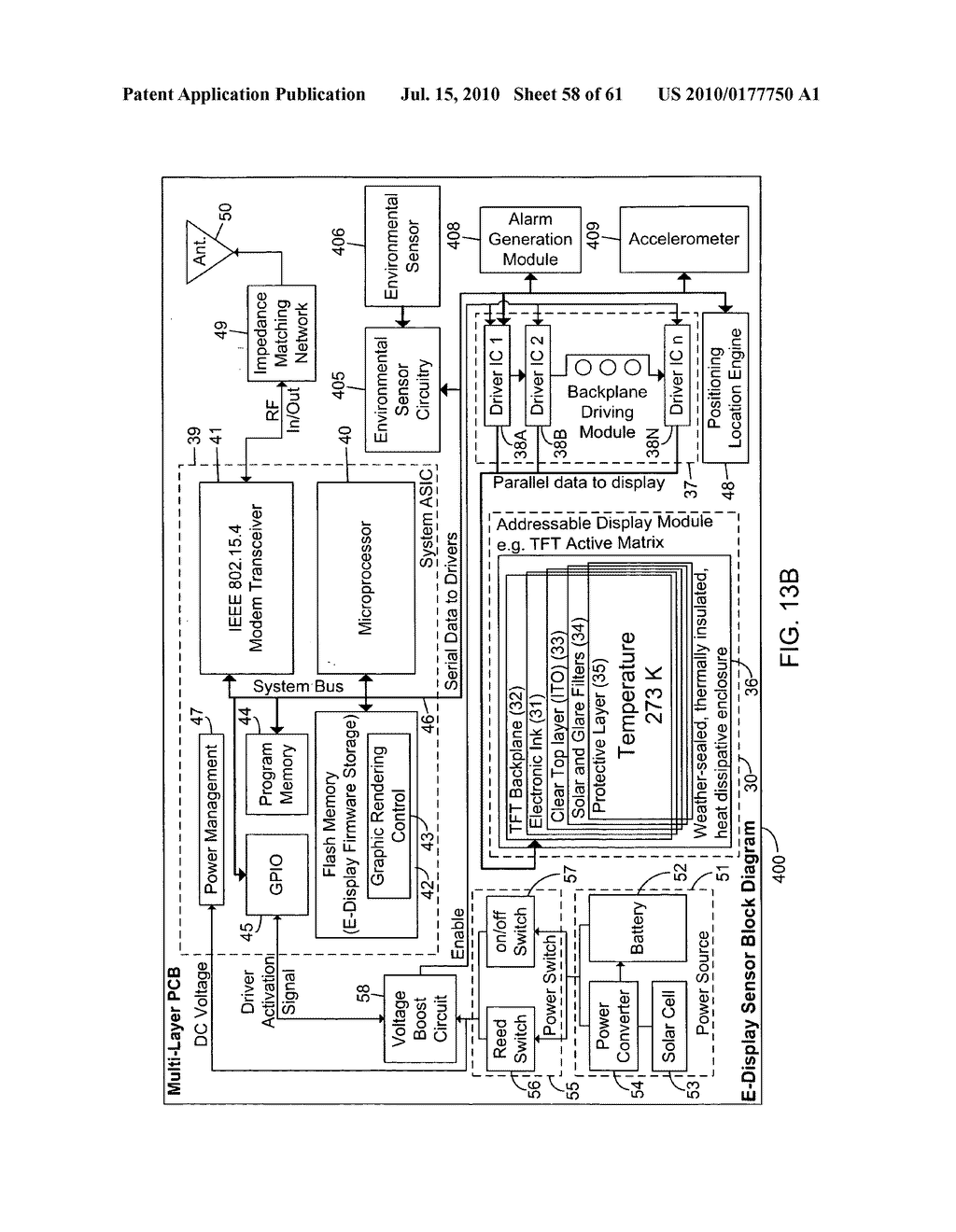 Wireless Diplay sensor communication network - diagram, schematic, and image 59