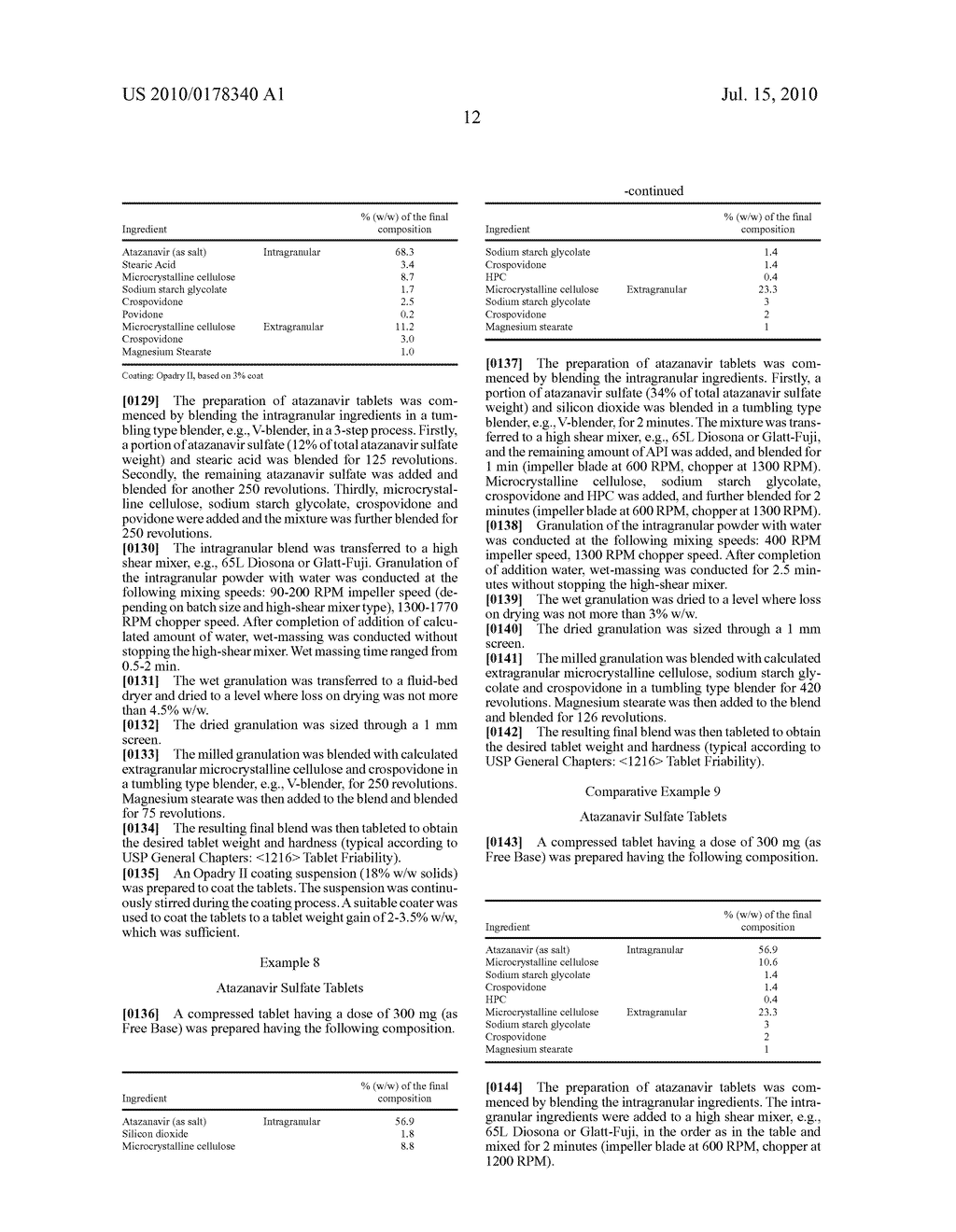 TABLETED COMPOSITIONS CONTAINING ATAZANAVIR - diagram, schematic, and image 13