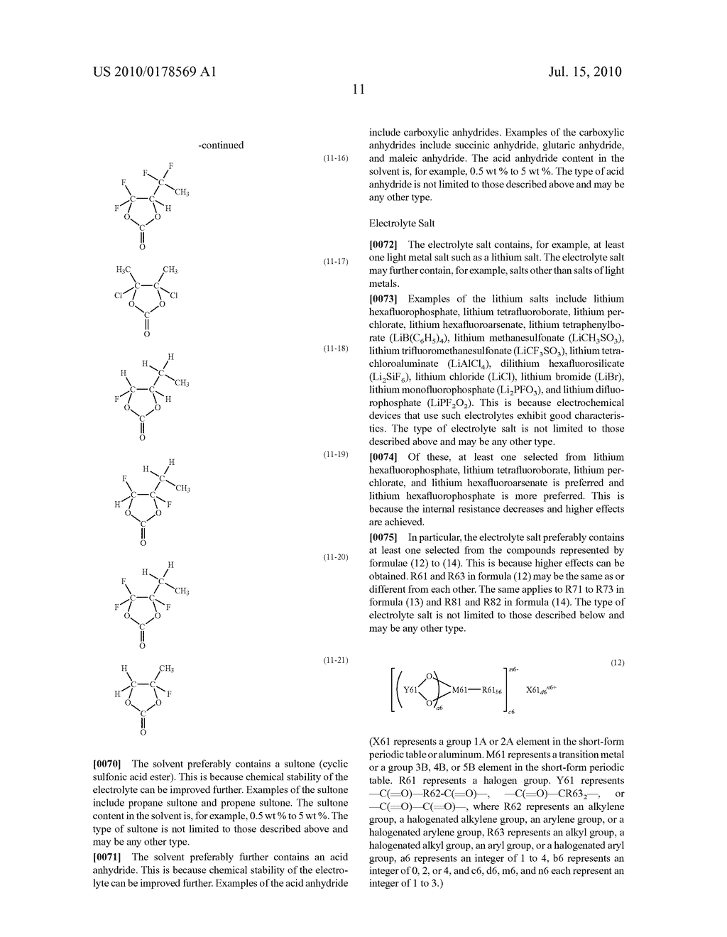 ELECTROLYTE AND SECONDARY BATTERY - diagram, schematic, and image 19