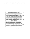 COMPUTERIZED TEST APPARATUS AND METHODS FOR QUANTIFYING PSYCHOLOGICAL ASPECTS OF HUMAN RESPONSES TO STIMULI diagram and image