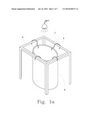 Portable Bathtub Used in a Shower Room diagram and image