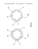 RING HEAT DISSIPATING DEVICE FORMED BY PUNCHING AND RIVETING THROUGH A SHAPING MOLD diagram and image