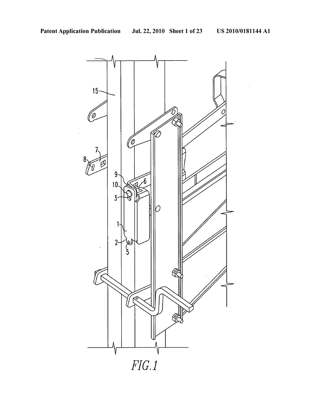 Steel pump jack with safety latch and method - diagram, schematic, and image 02