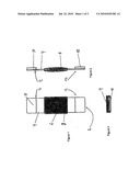 RFID TRANSPONDER CHIP MODULE WITH CONNECTING MEANS FOR AN ANTENNA, TEXTILE TAG WITH AN RFID TRANSPONDER CHIP diagram and image