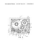 RFID label, method for producing the RFID label, device for producing the RFID label, sheet member (tag sheet) used for the RFID label, and cartridge attached to the device for producing the RFID label diagram and image