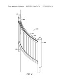 RAILING SECTION WITH ADJUSTABLE FENCE MEMBERS diagram and image