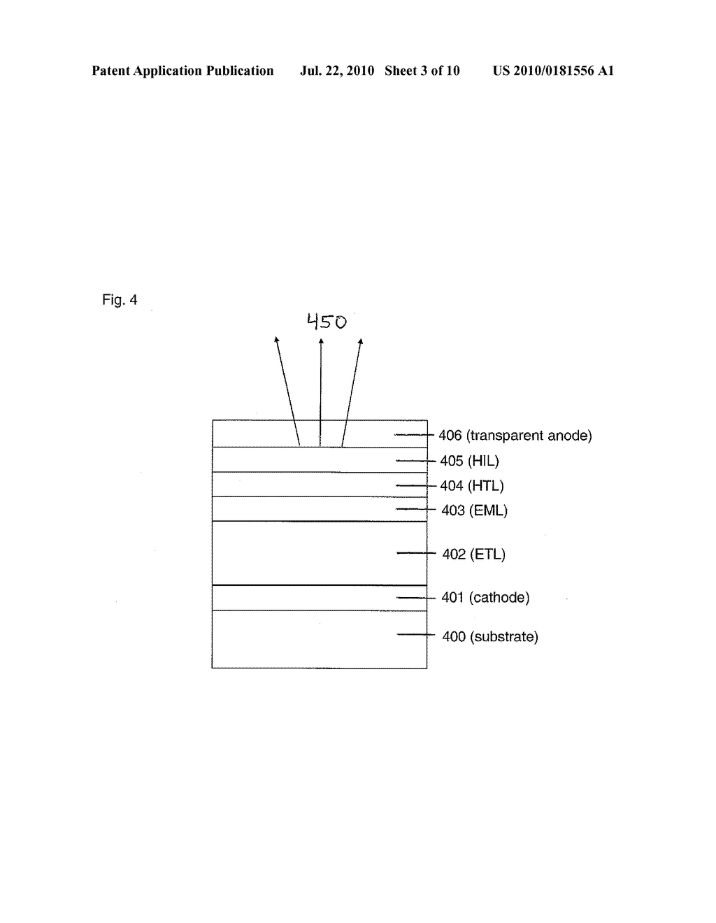 ORGANIC ELECTRONIC DEVICE WITH LOW-REFLECTANCE ELECTRODE - diagram, schematic, and image 04