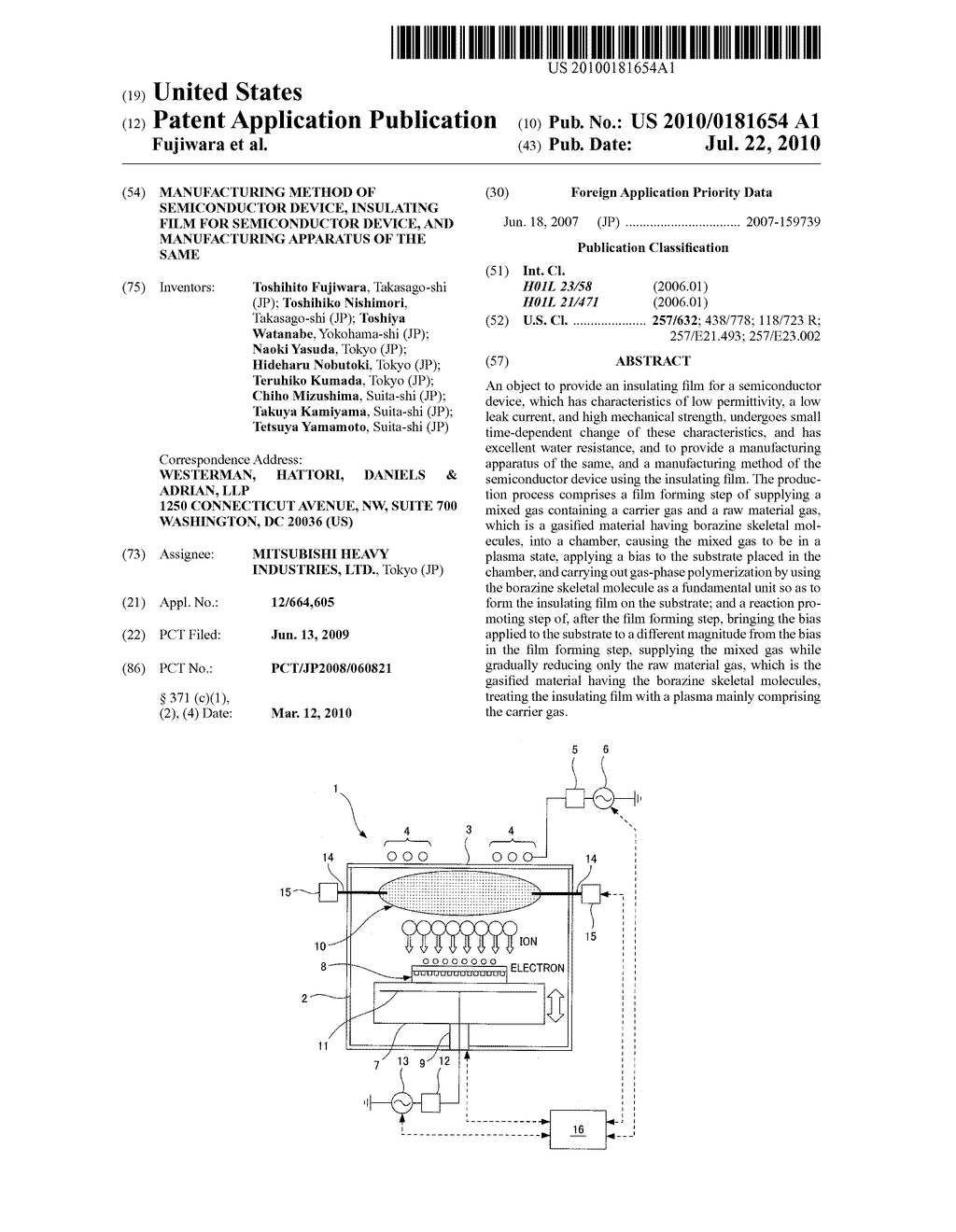 MANUFACTURING METHOD OF SEMICONDUCTOR DEVICE, INSULATING FILM FOR SEMICONDUCTOR DEVICE, AND MANUFACTURING APPARATUS OF THE SAME - diagram, schematic, and image 01