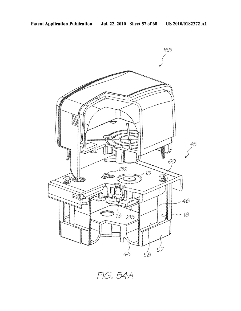INKJET PRINT ENGINE HAVING PRINTER CARTRIDGE INCORPORATING MAINTENANCE ASSEMBLY AND CRADLE UNIT INCORPORATING MAINTENANCE DRIVE ASSEMBLY - diagram, schematic, and image 58
