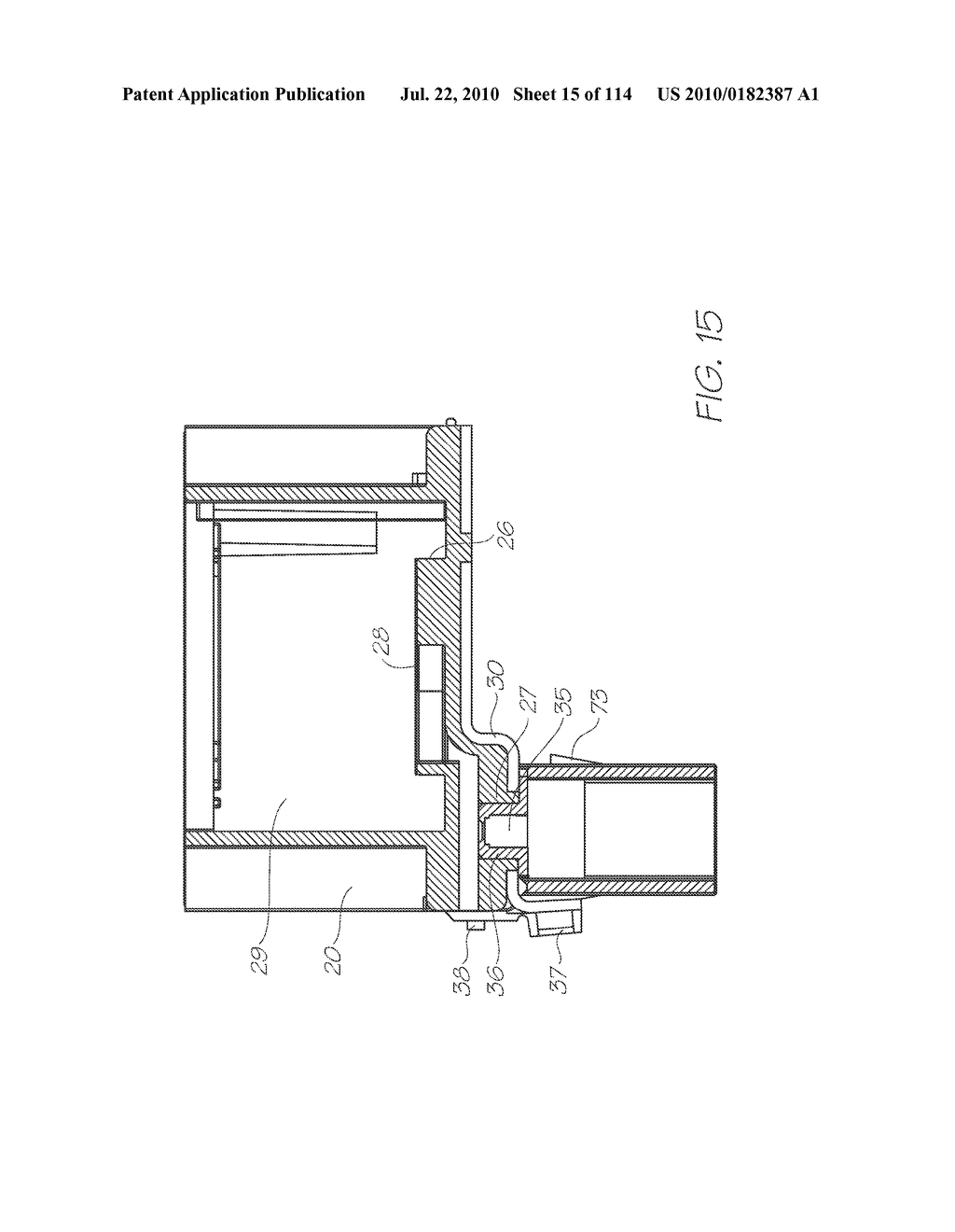 RESERVOIR ASSEMBLY FOR SUPPLYING FLUID TO PRINTHEAD - diagram, schematic, and image 16
