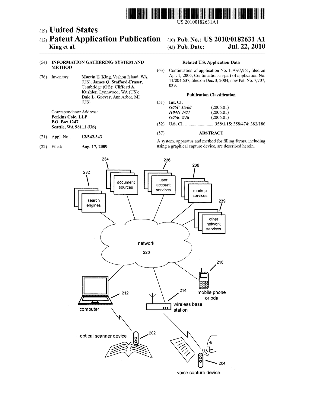 INFORMATION GATHERING SYSTEM AND METHOD - diagram, schematic, and image 01