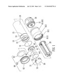 Focusing-type flashlight structure diagram and image