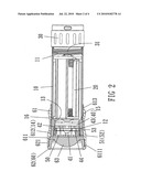 Focusing-type flashlight structure diagram and image