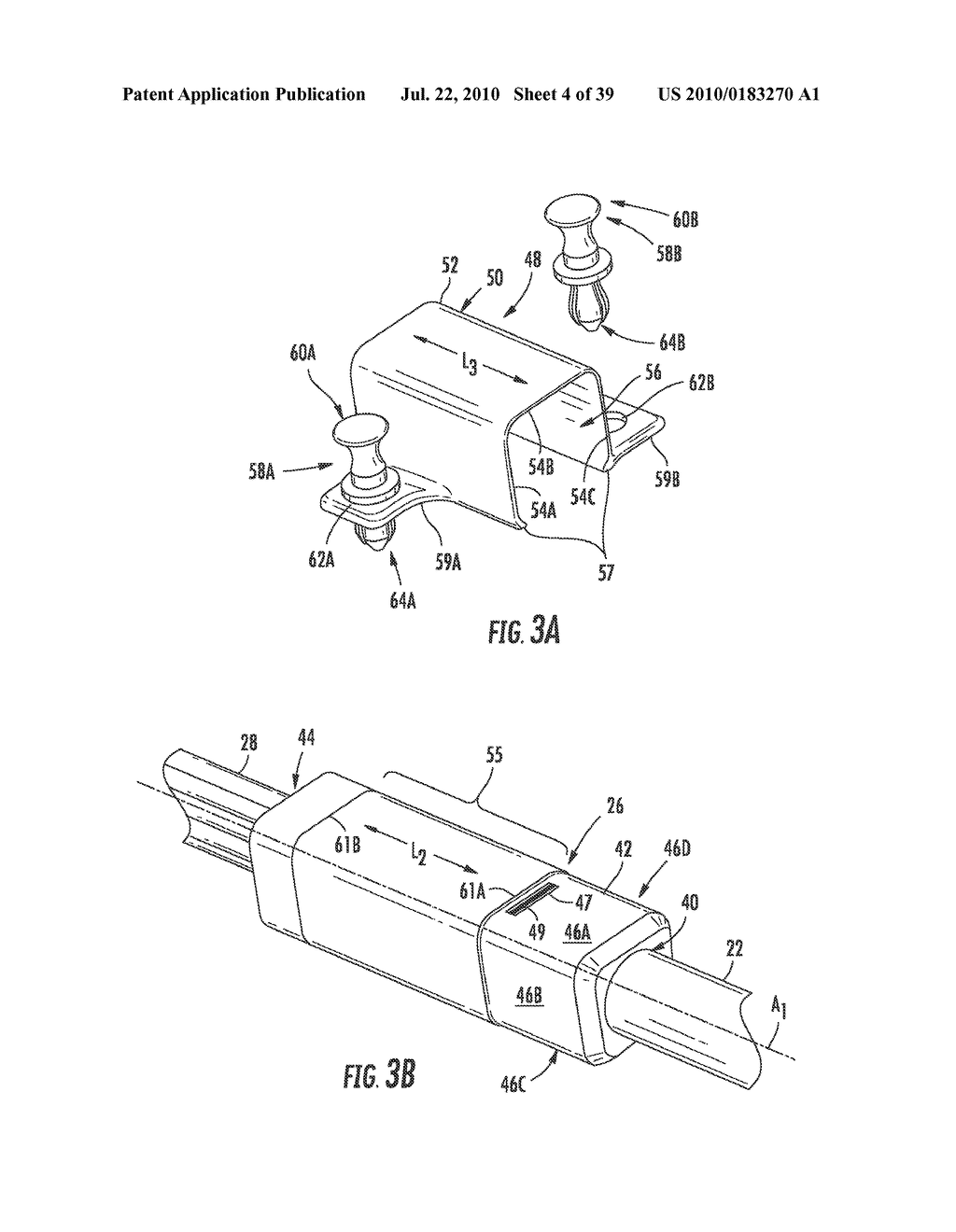 Clip for Securing a Fiber Optic Cable Assembly and Associated Assemblies - diagram, schematic, and image 05